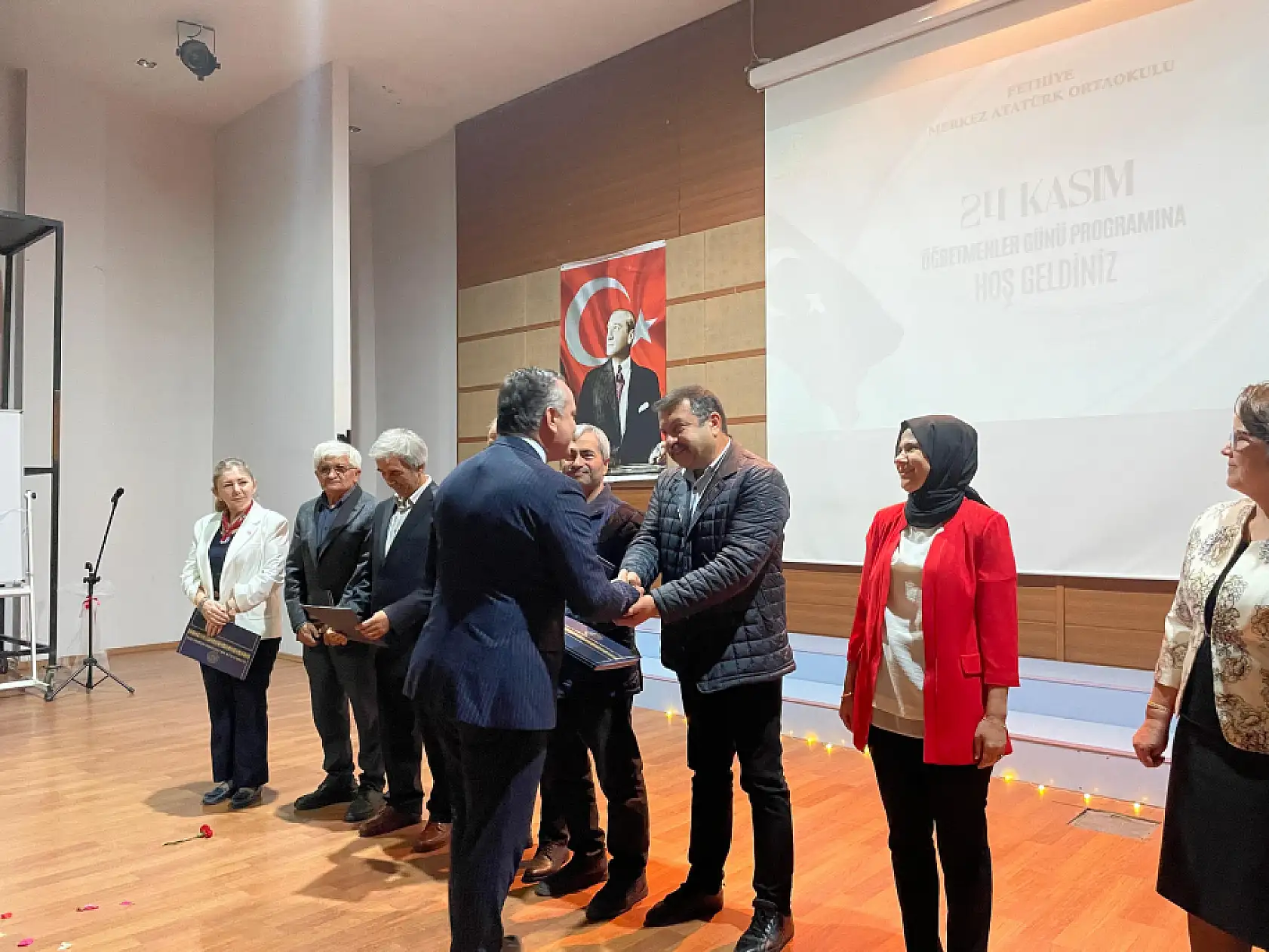 Fethiye'de 24 Kasım'a özel duygu dolu kutlama