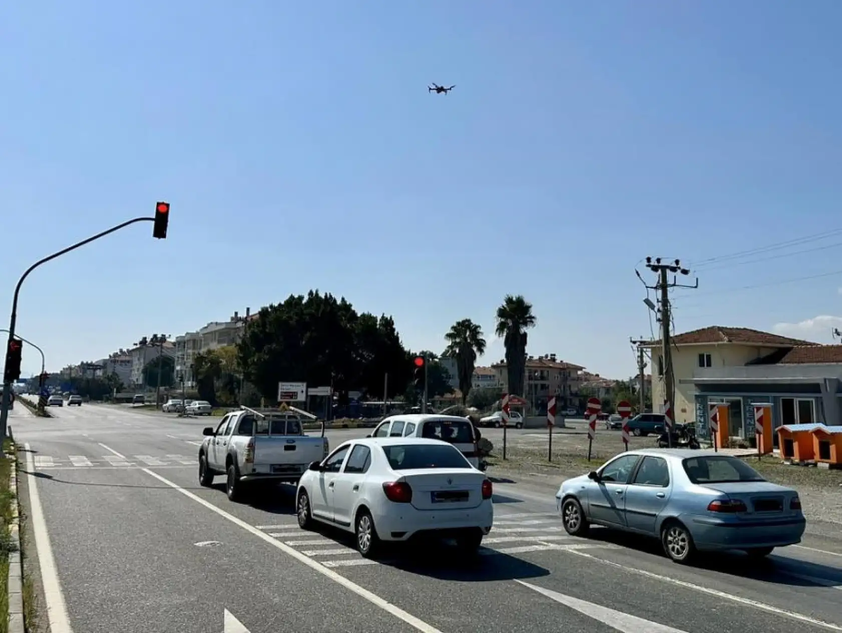 Ortaca'da Drone ile Trafik Denetimi! Sürücüler Uyarıldı