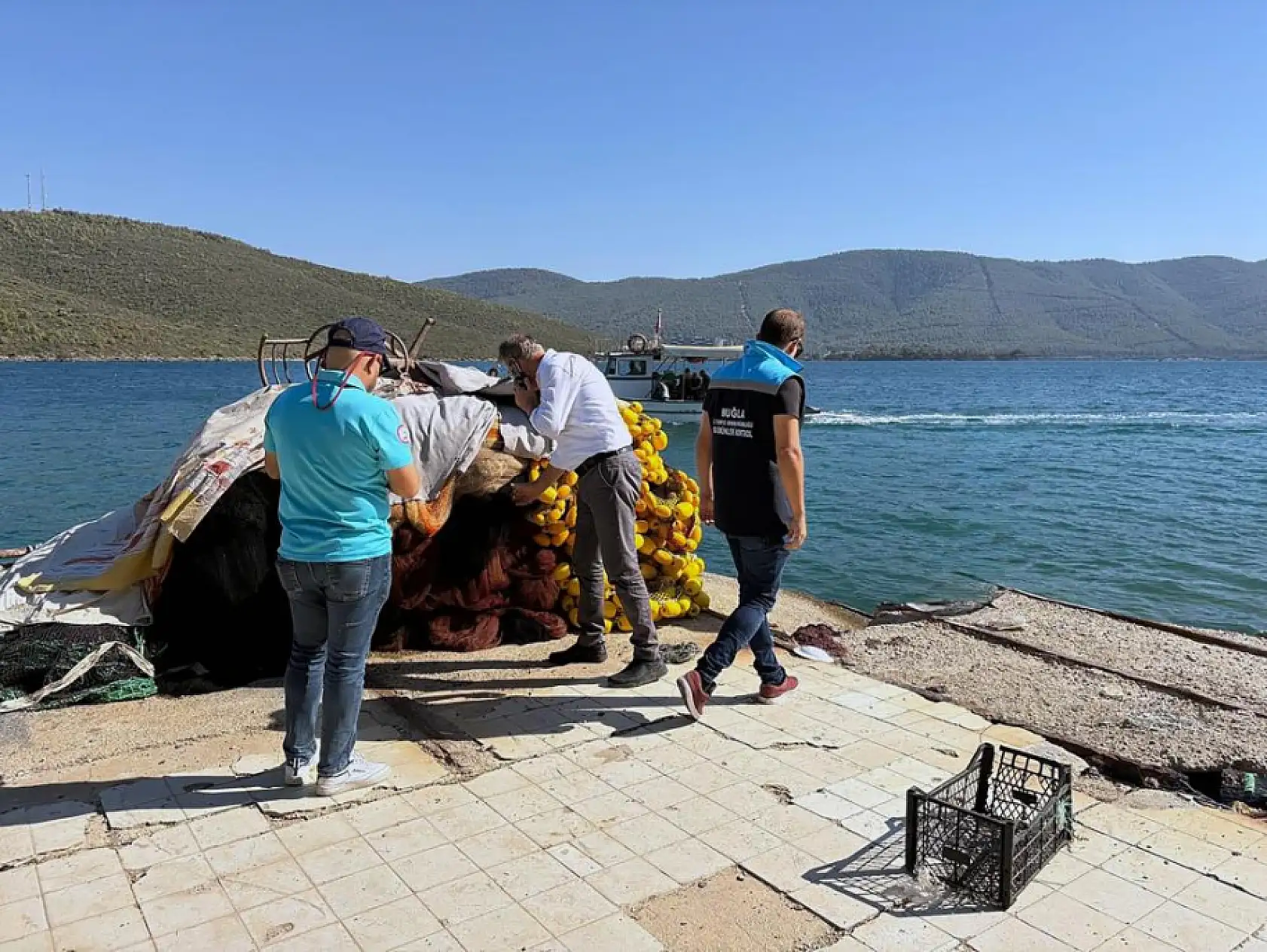 Muğla Güllük Körfezi'nde kaçak avcılık denetimi