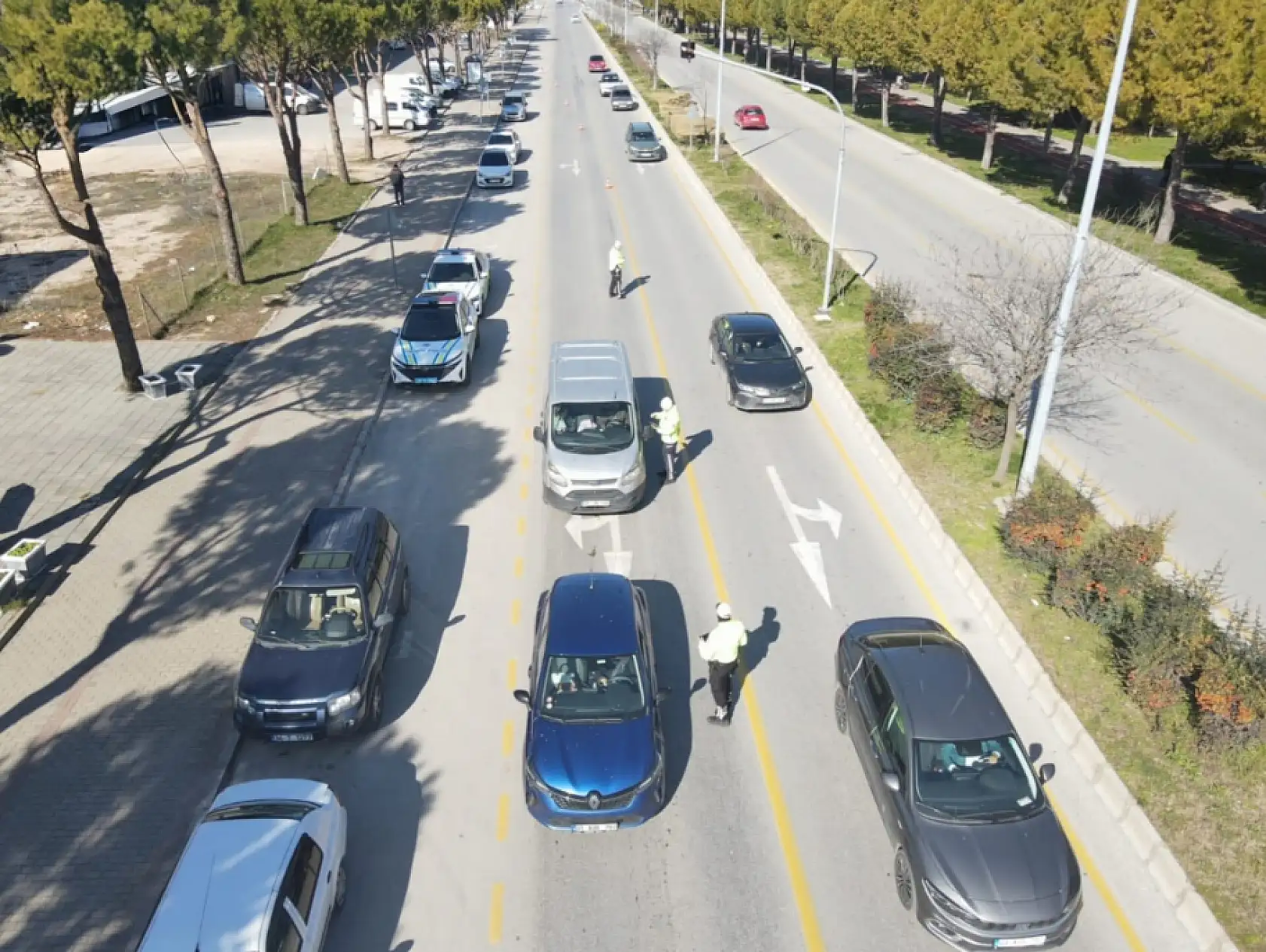 Muğla'da drone destekli trafik denetimi