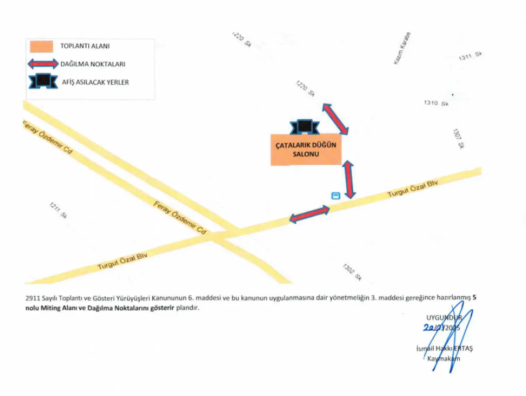 Fethiye'de toplantı ve gösteri yürüyüşleri alanları belirlendi