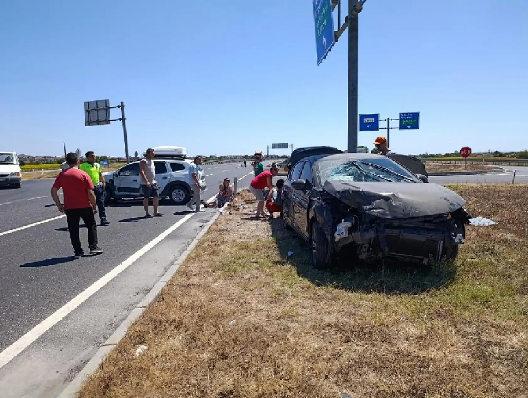 Feci trafik kazası: 2'si çocuk, 9 yaralı