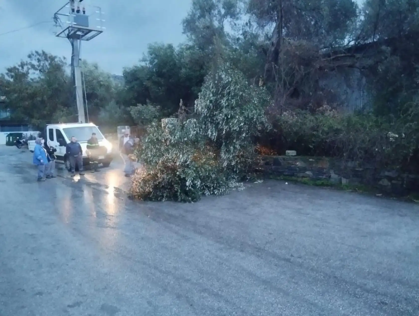 Bodrum'da fırtına etkili oldu