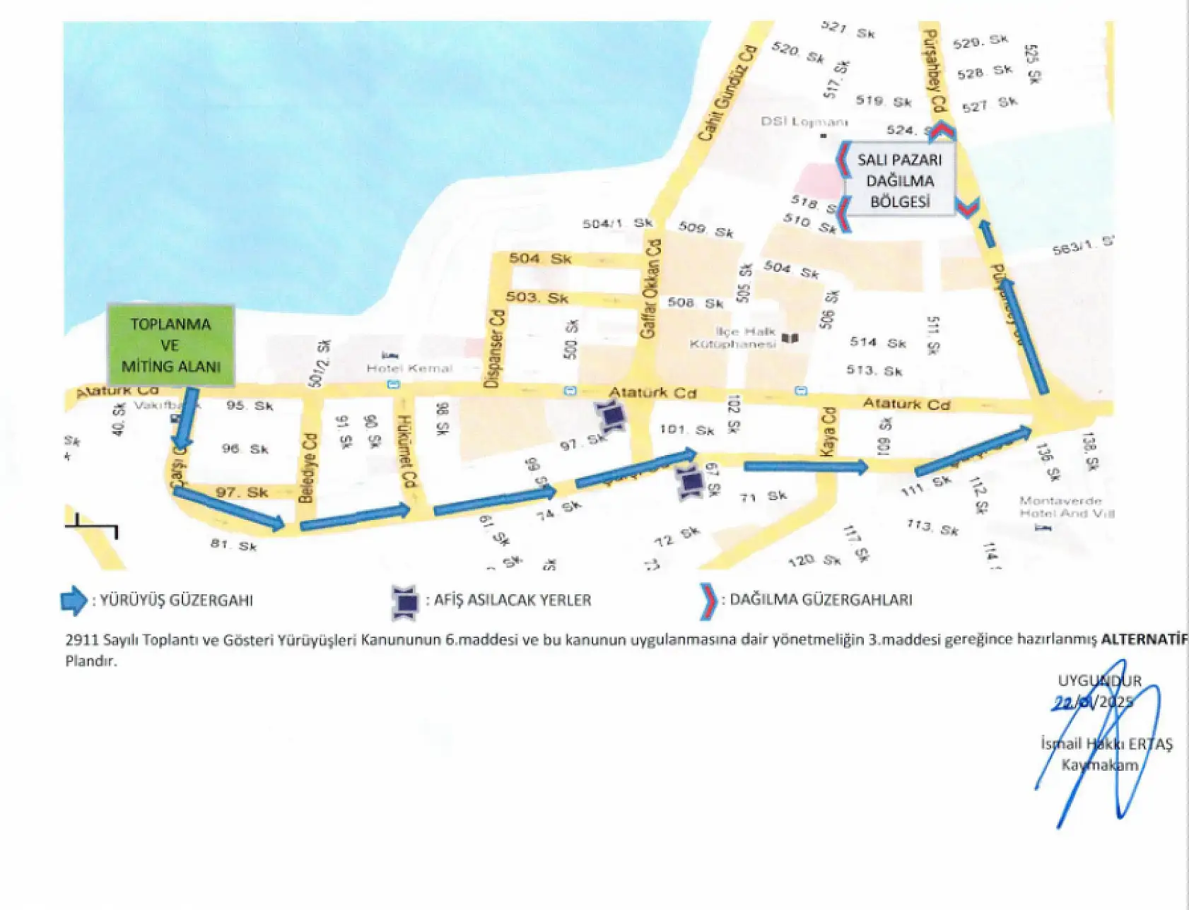 Fethiye'de toplantı ve gösteri yürüyüşleri alanları belirlendi