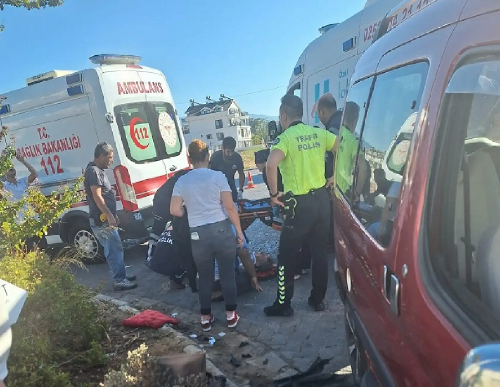 Fethiye'de Otomobille Motosiklet Çarpıştı: 2 Yaralı