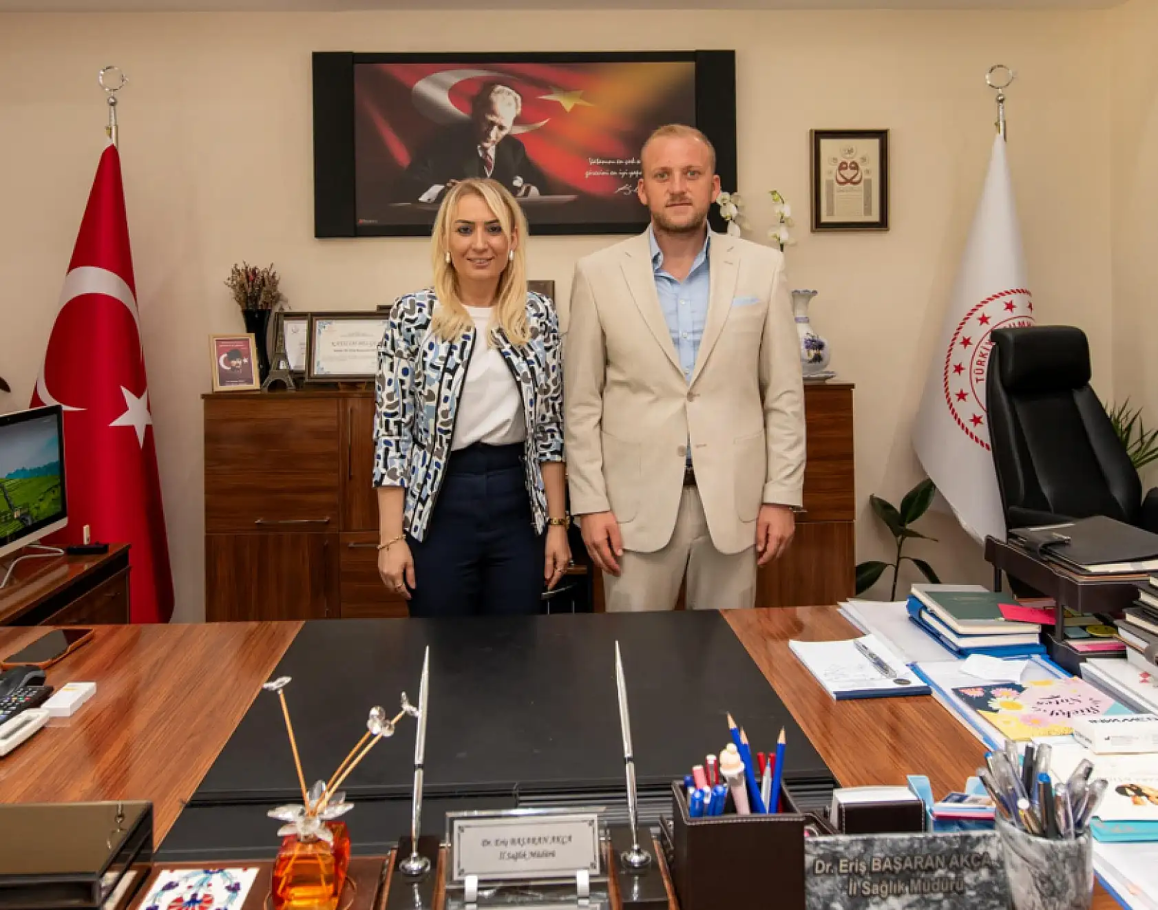 MHP Muğla İl Başkanı Demirel'den İl Sağlık Müdürü Akça'ya Ziyaret