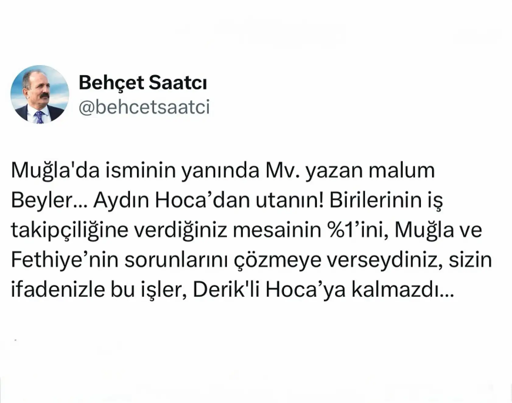 Yakup Otgöz'den Behçet Saatcı'ya Sert Yanıt: 'Çapın Yetmez!'