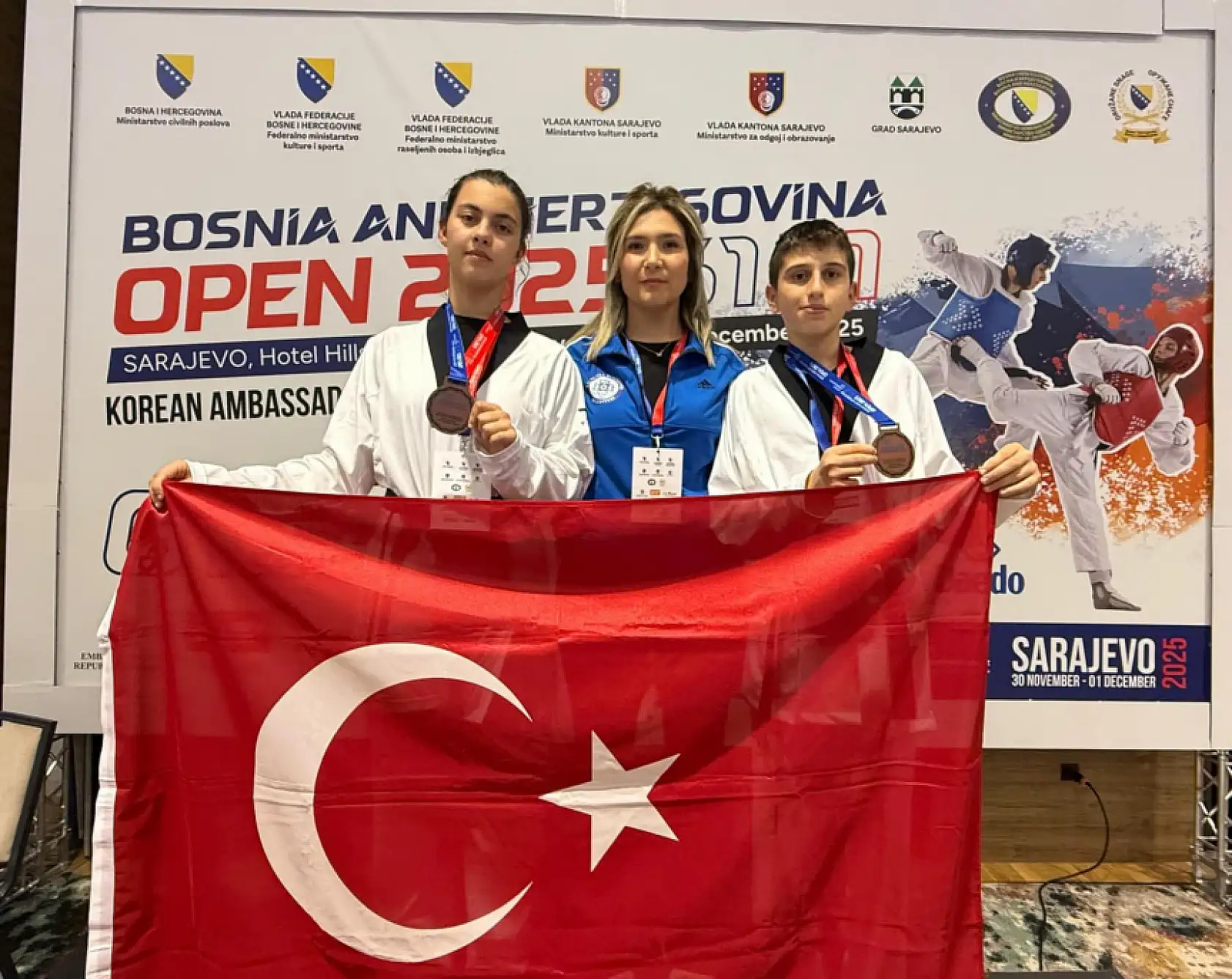 Muğla Büyükşehir Taekwondocuları Saraybosna'da Türkiye'yi Gururlandırdı