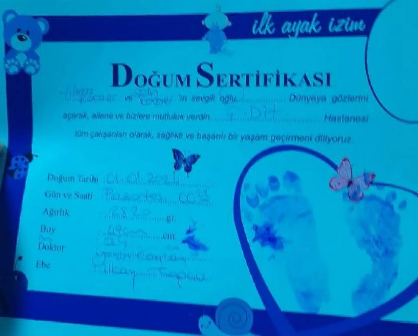 Fethiye'de yeni yılın ilk bebeği dünyaya geldi