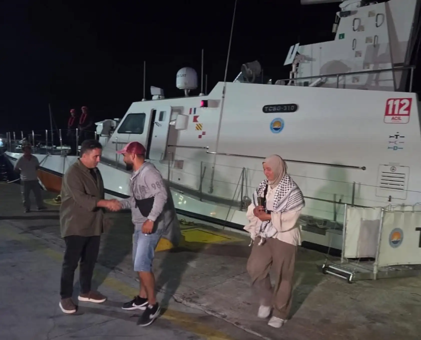 Fırtına Gazze yolcularını Marmaris'e getirdi