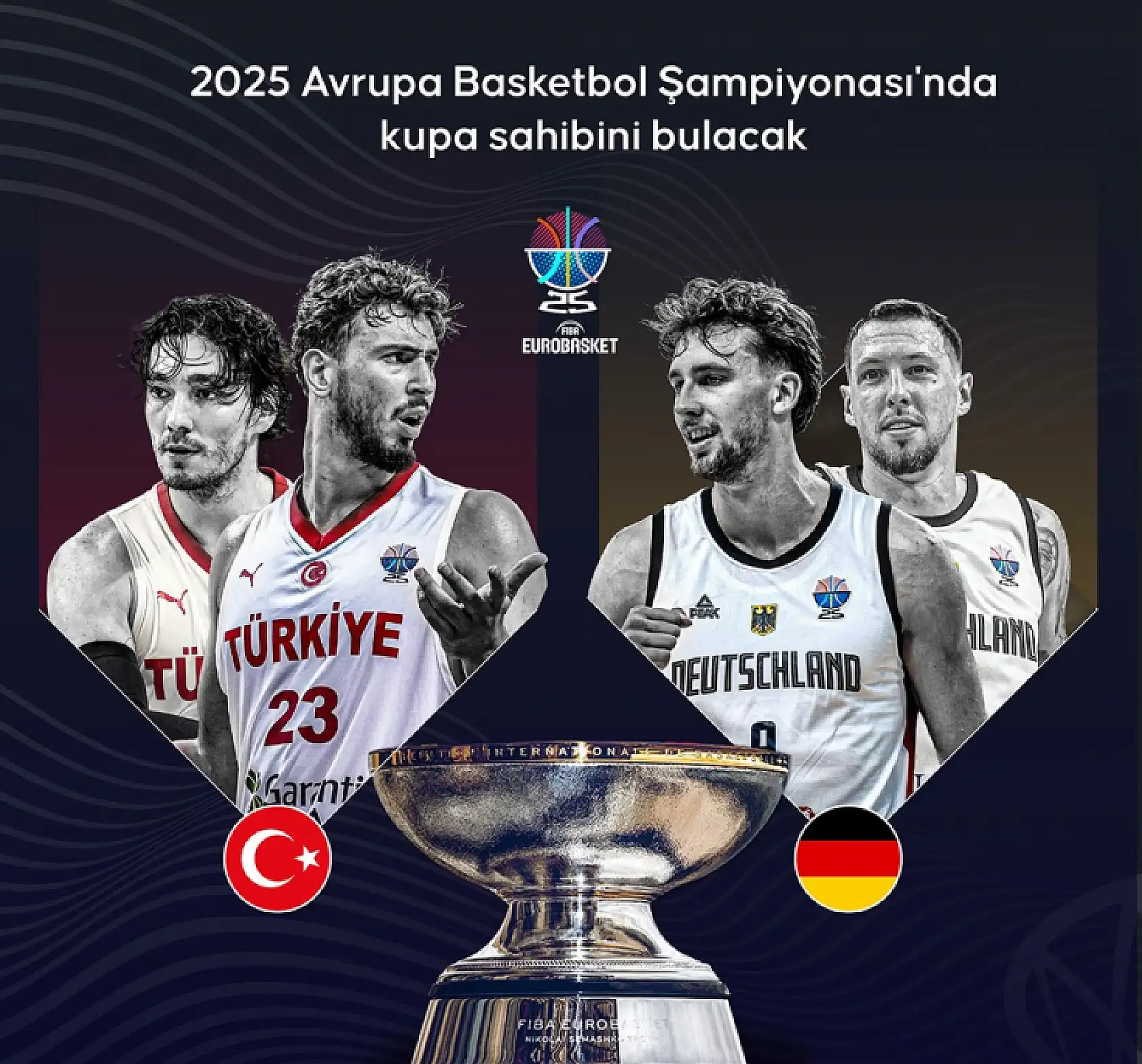 2025 Avrupa Basketbol Şampiyonası'nda kupa, bugün sahibini bulacak