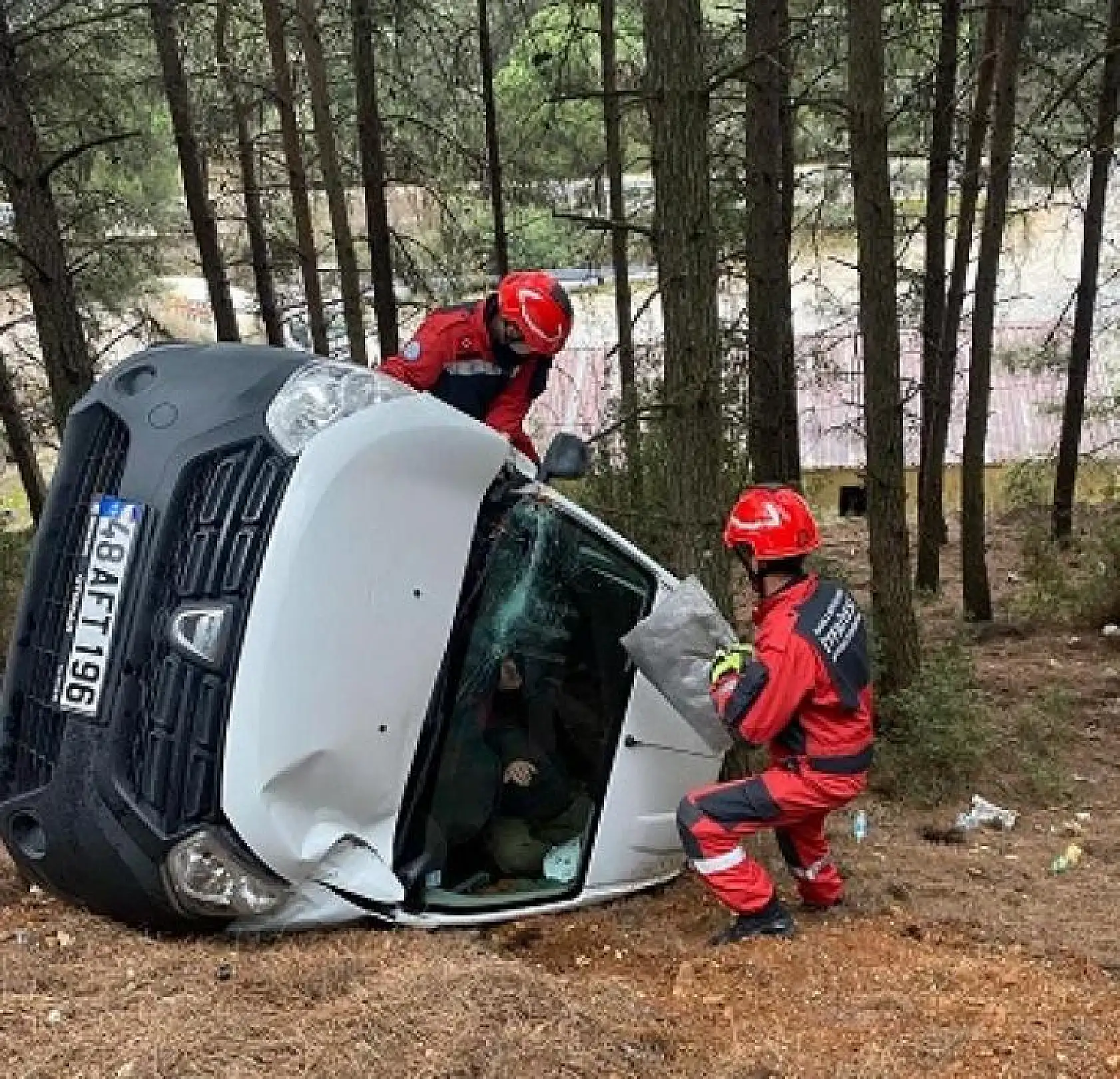 Feci trafik kazası, 1 yaralı