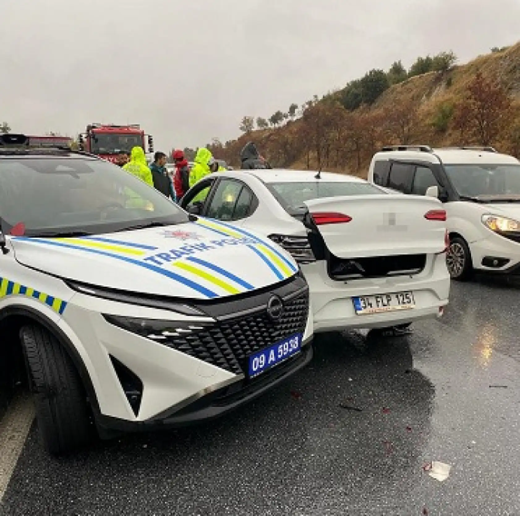 Aydın-Muğla Karayolu'nda zincirleme kaza: 5 yaralı