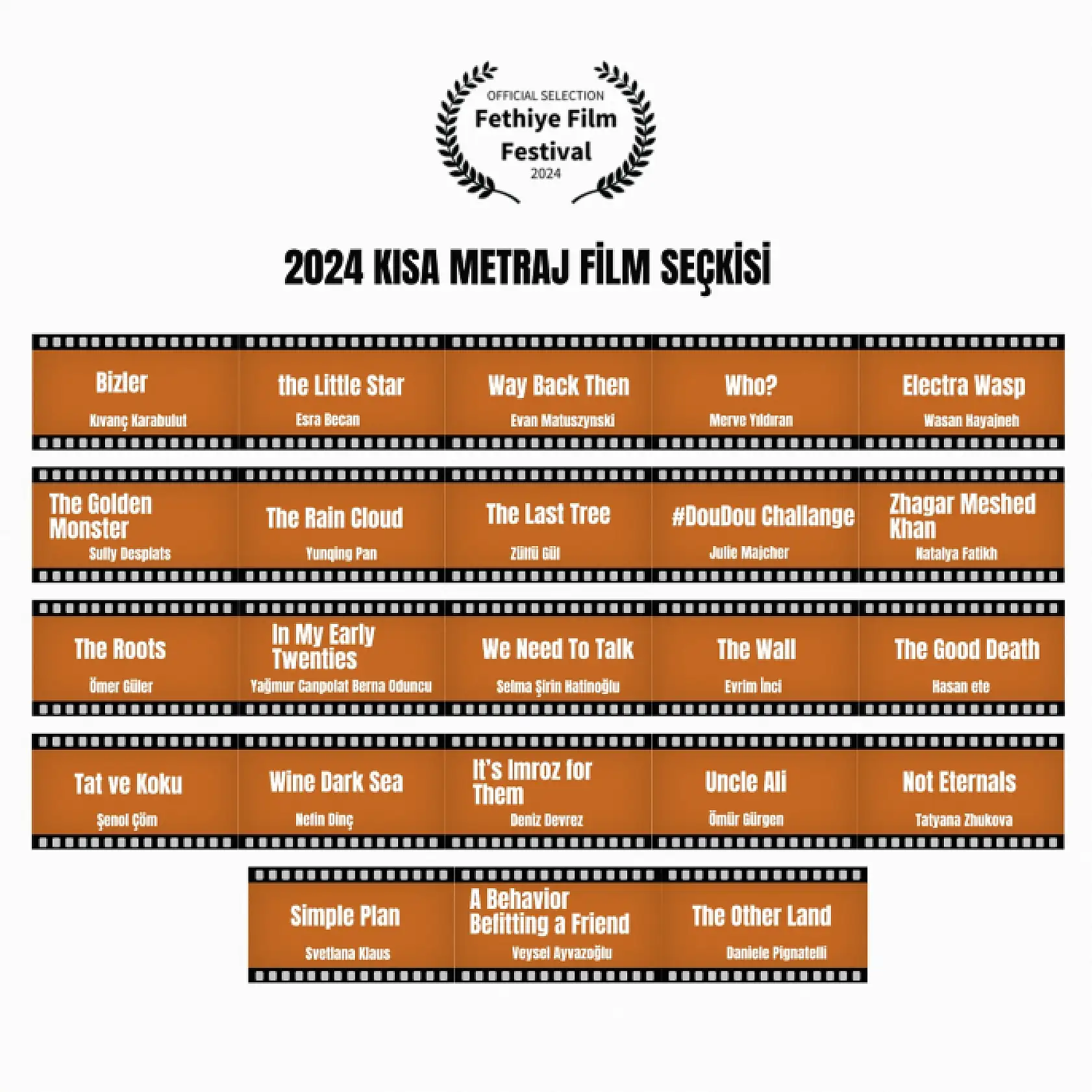 2. Fethiye Film Festivali Festival Programı ve Gösterim Seçkisi