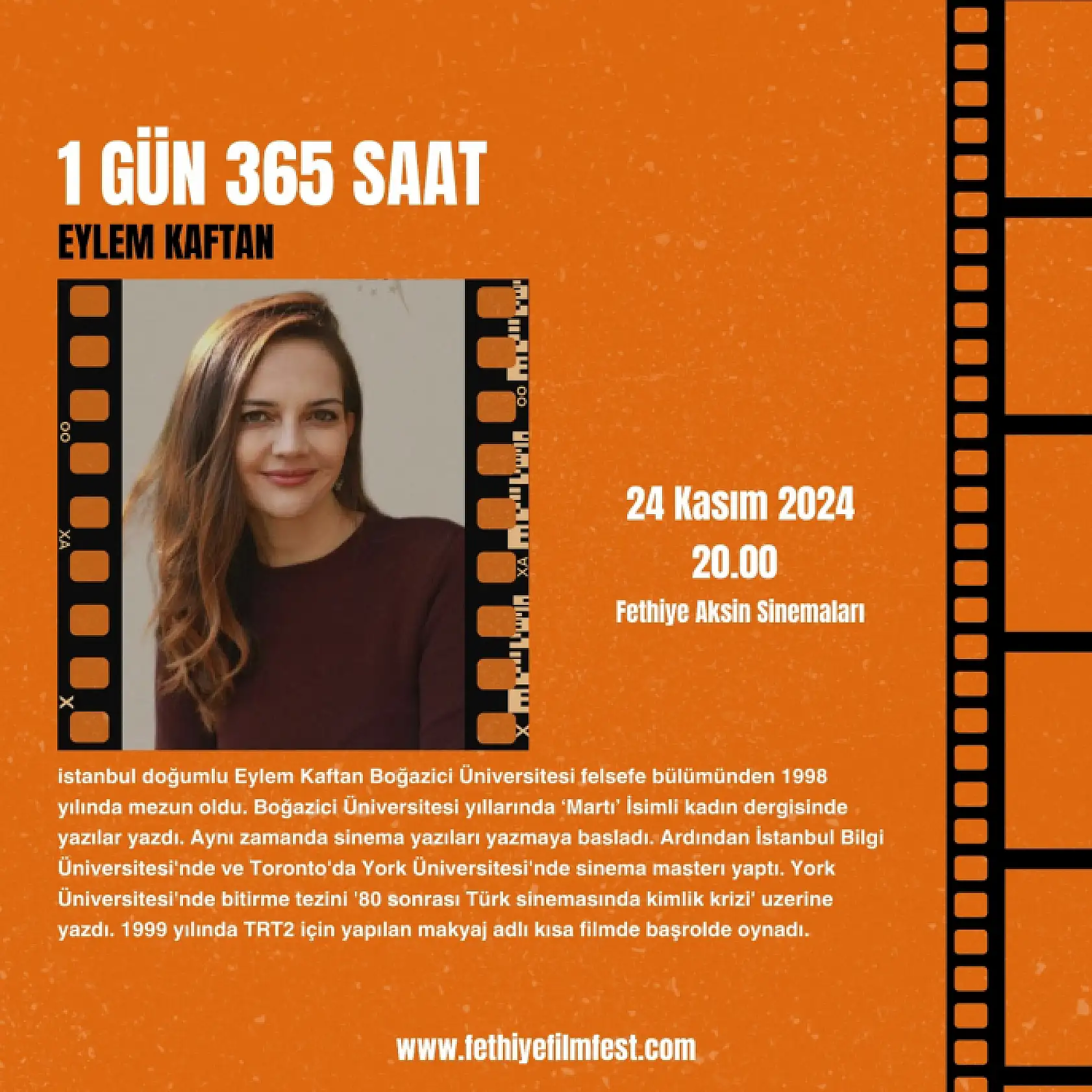 2. Fethiye Film Festivali Festival Programı ve Gösterim Seçkisi