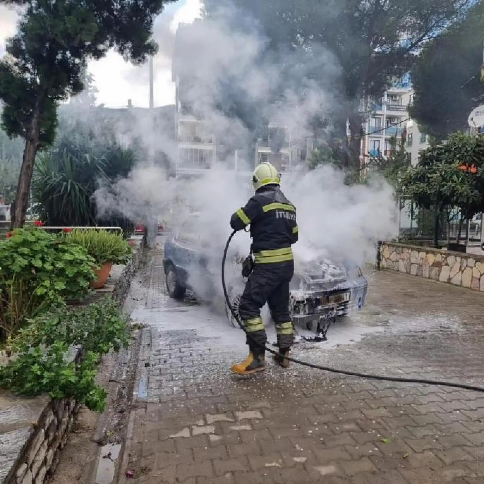 İtfaiyenin hızlı müdahalesi faciayı önledi