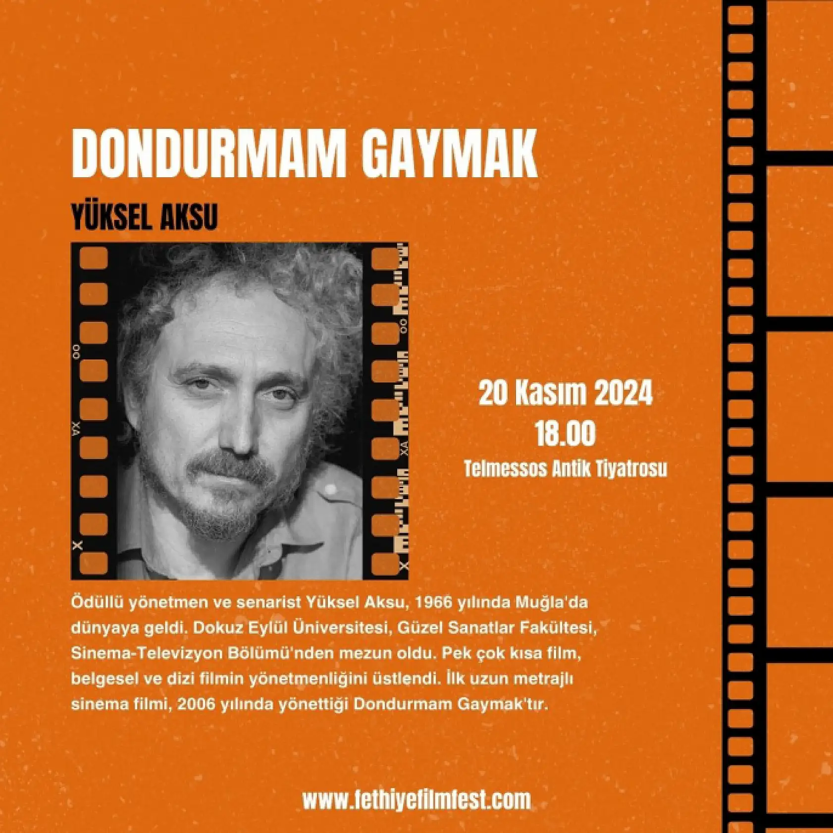 2. Fethiye Film Festivali Festival Programı ve Gösterim Seçkisi