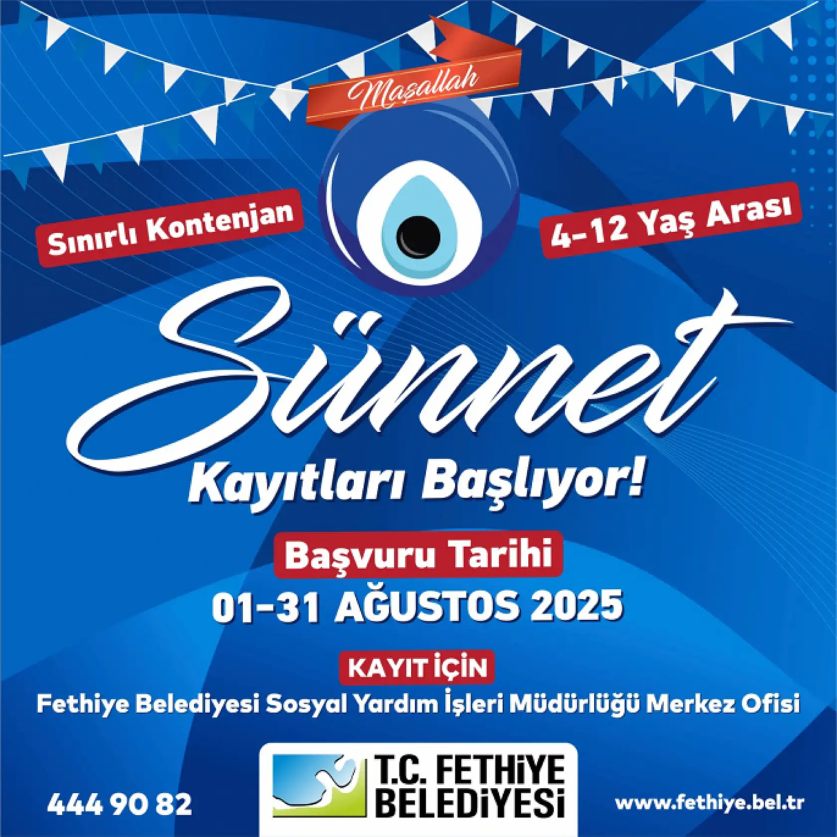 Fethiye Belediyesi'nden İhtiyaç Sahibi Ailelere Sünnet Desteği
