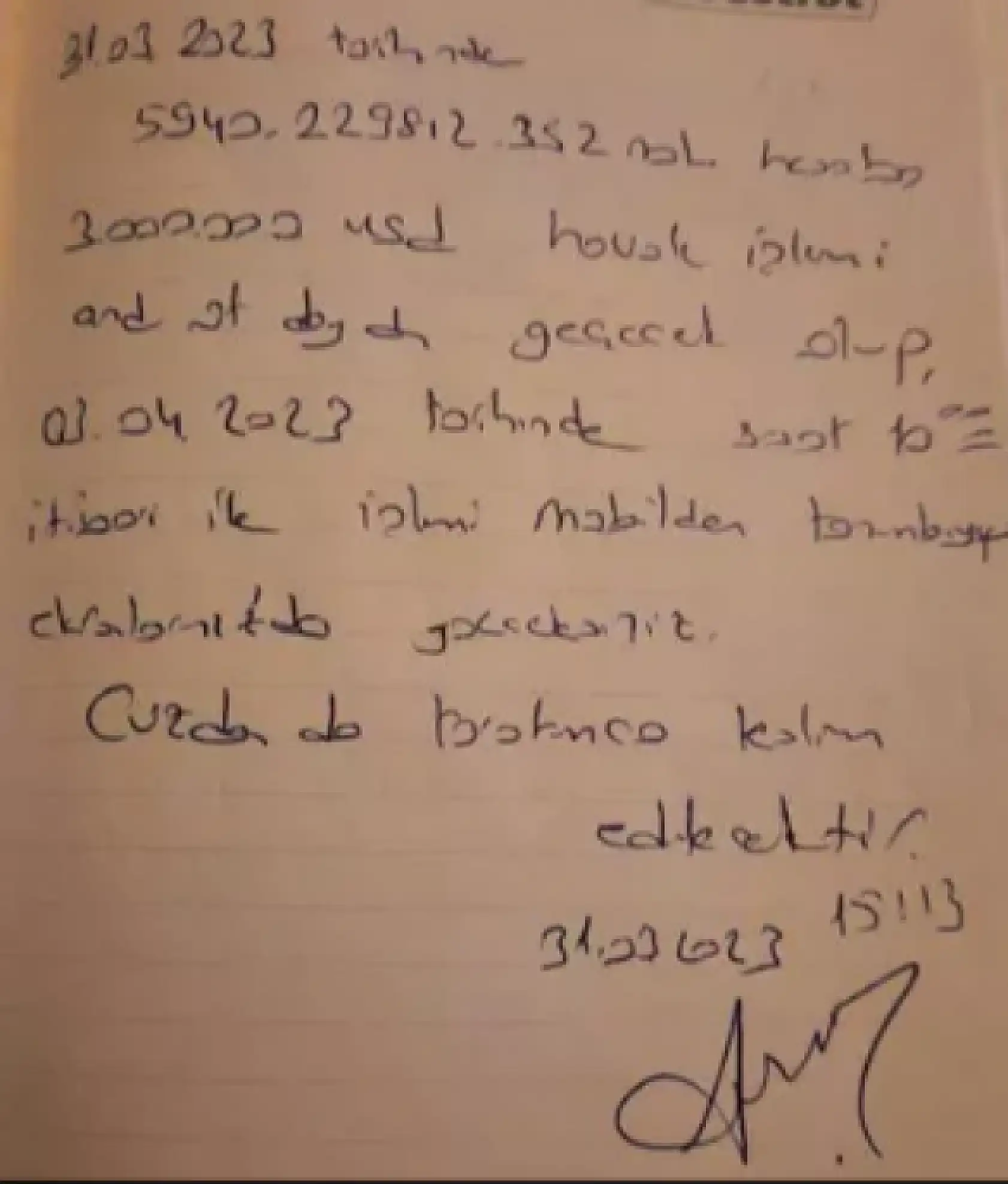 44 Milyon Dolarlık Büyük Vurgunu El Yazısı Not Kağıtlarıyla Yapmışlar