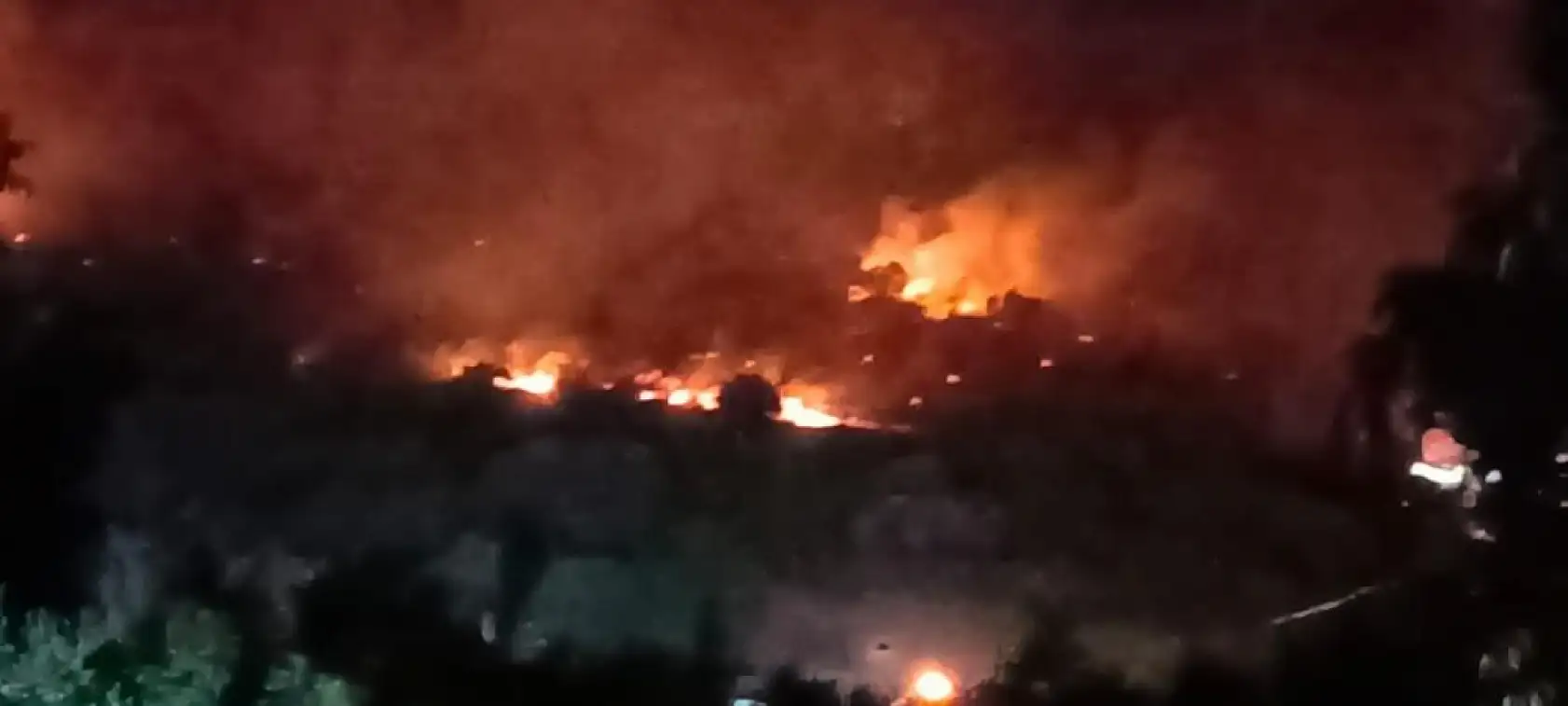 İzmir Dikili'de orman yangını: Çanakkale yolu ulaşıma kapatıldı