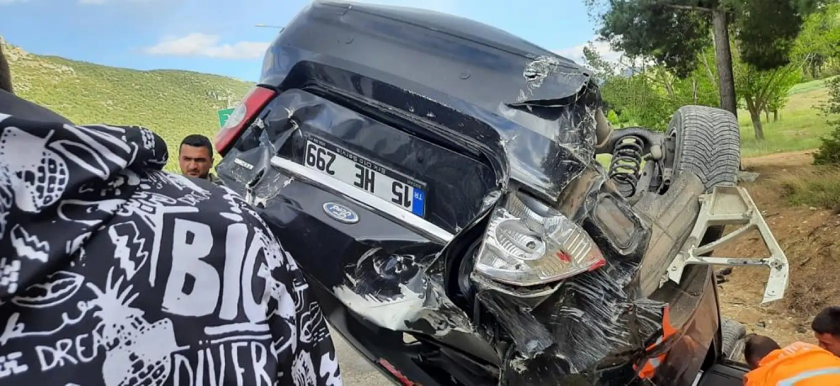 Kontrolden çıkan otomobil şarampole devrildi: 1 yaralı