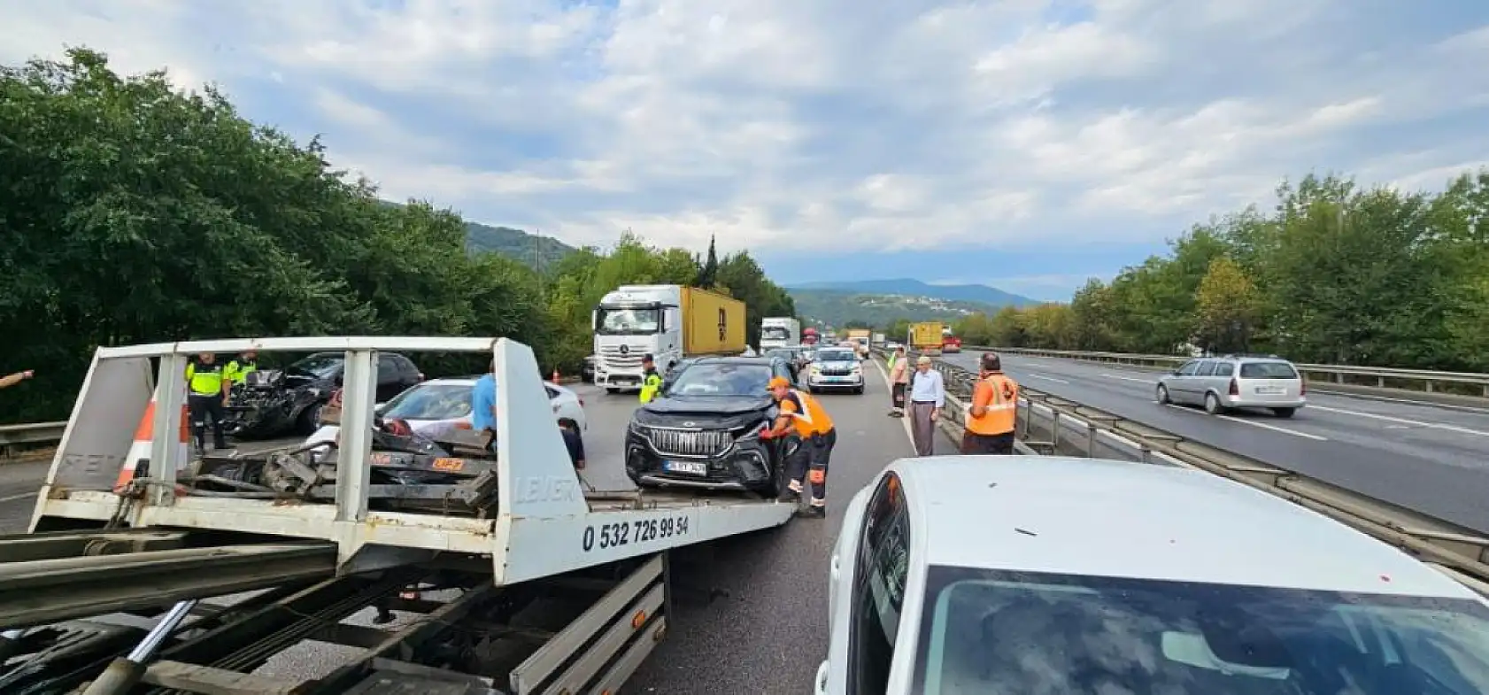 Sabah Saatlerinde Feci Kaza! 10 Araç Birbirine Girdi, Yaralılar Var