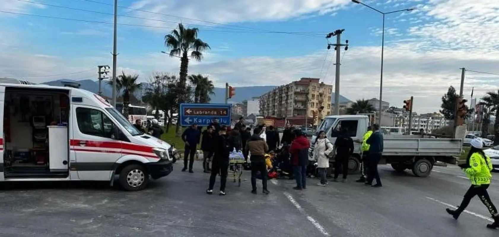 Kazalarda 3 motosiklet sürücüsü yaralandı