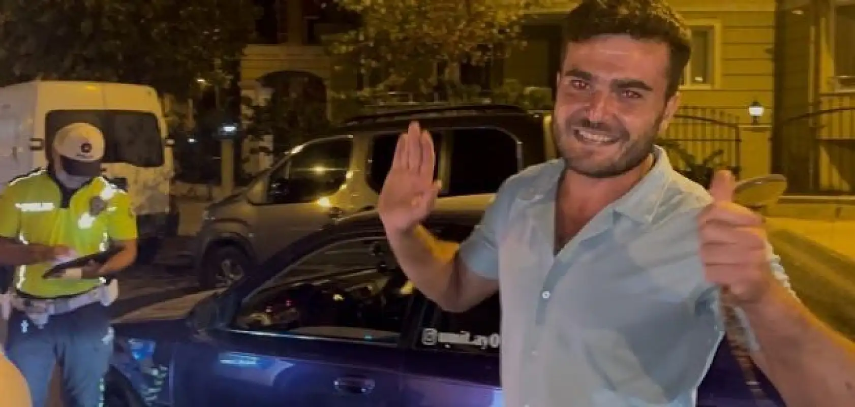 Alkollü sürücü kovalamaca sonucu yakalandı, ilk kez ehliyetini kaptırdığı polisi tebrik etti