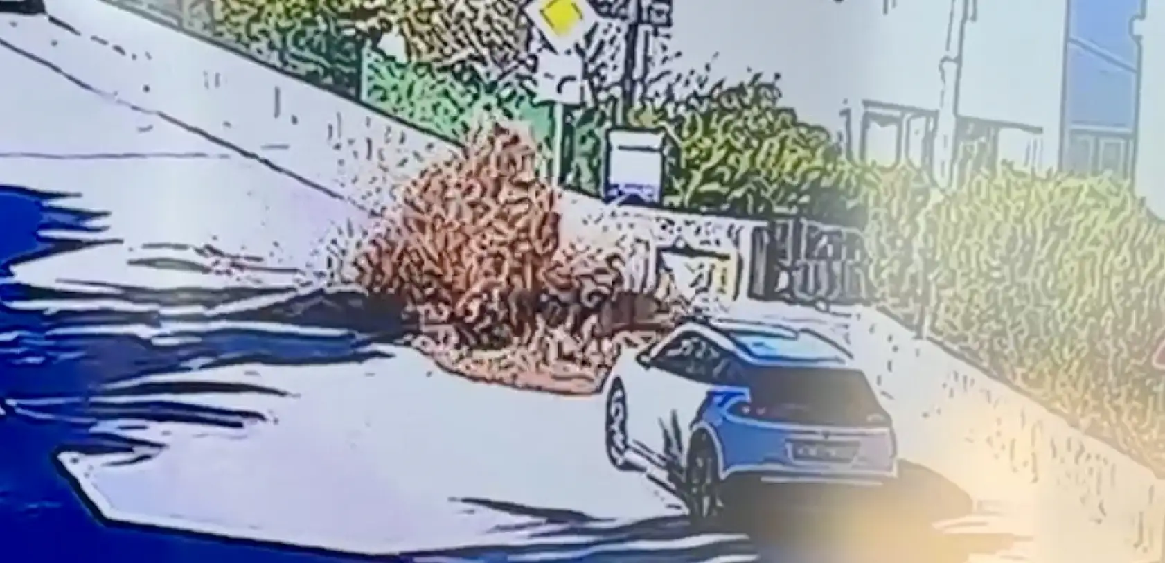 Bodrum'da ana su hattı bomba gibi patladı