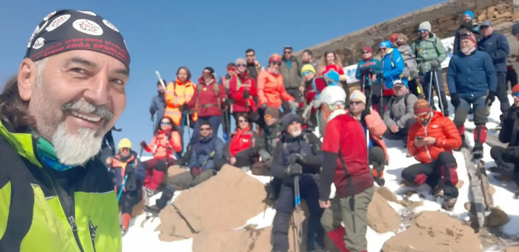 Muğlalı dağcılar Sandras Dağı'nda zirve yaptı