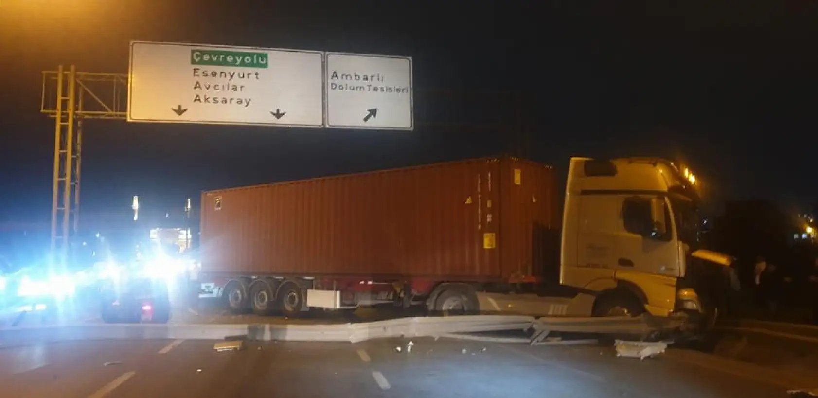 Liman yolunda feci kaza: 1 kişi hayatını kaybetti