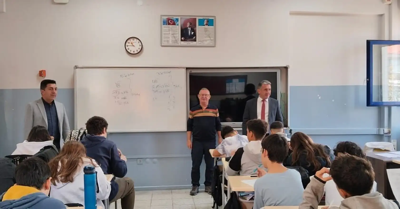 Menteşe İlçe Millî Eğitim Müdürü Kömürcü, ortak sınav uygulama süreçlerini inceledi