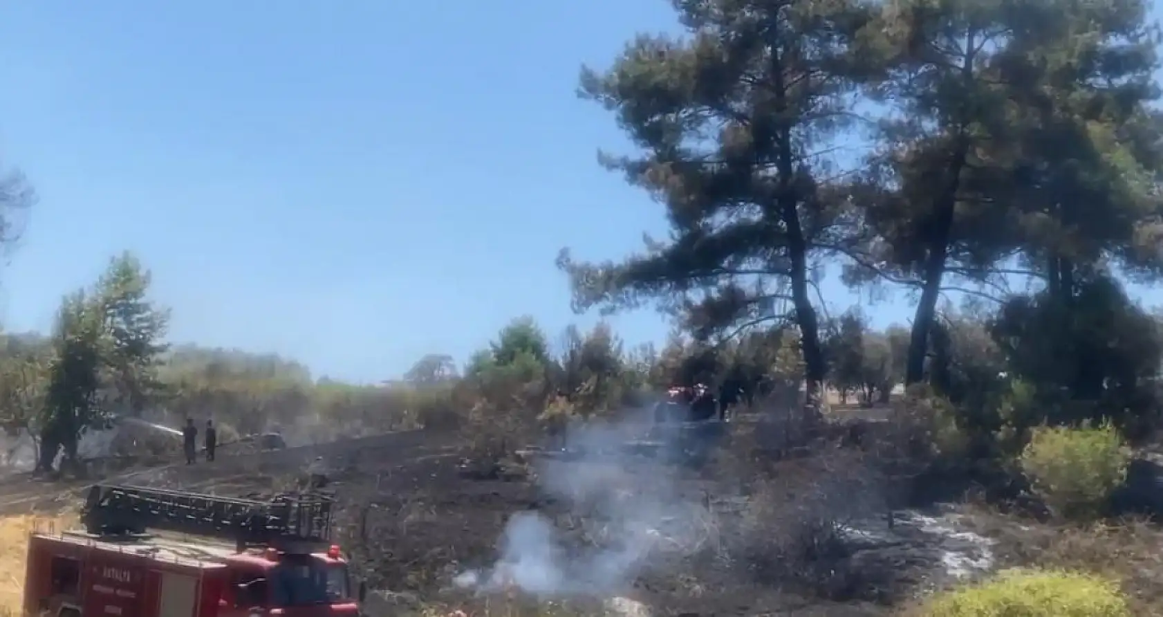 Antalya'da ormanlık ve kırsal alanda çıkan yangın kontrol altına alındı