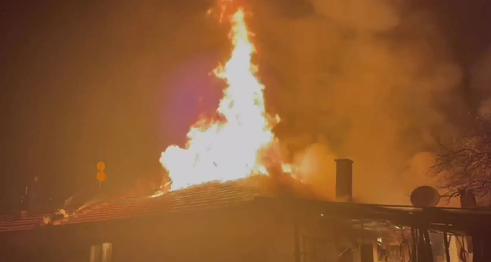 Gece saatlerinde yangın paniği