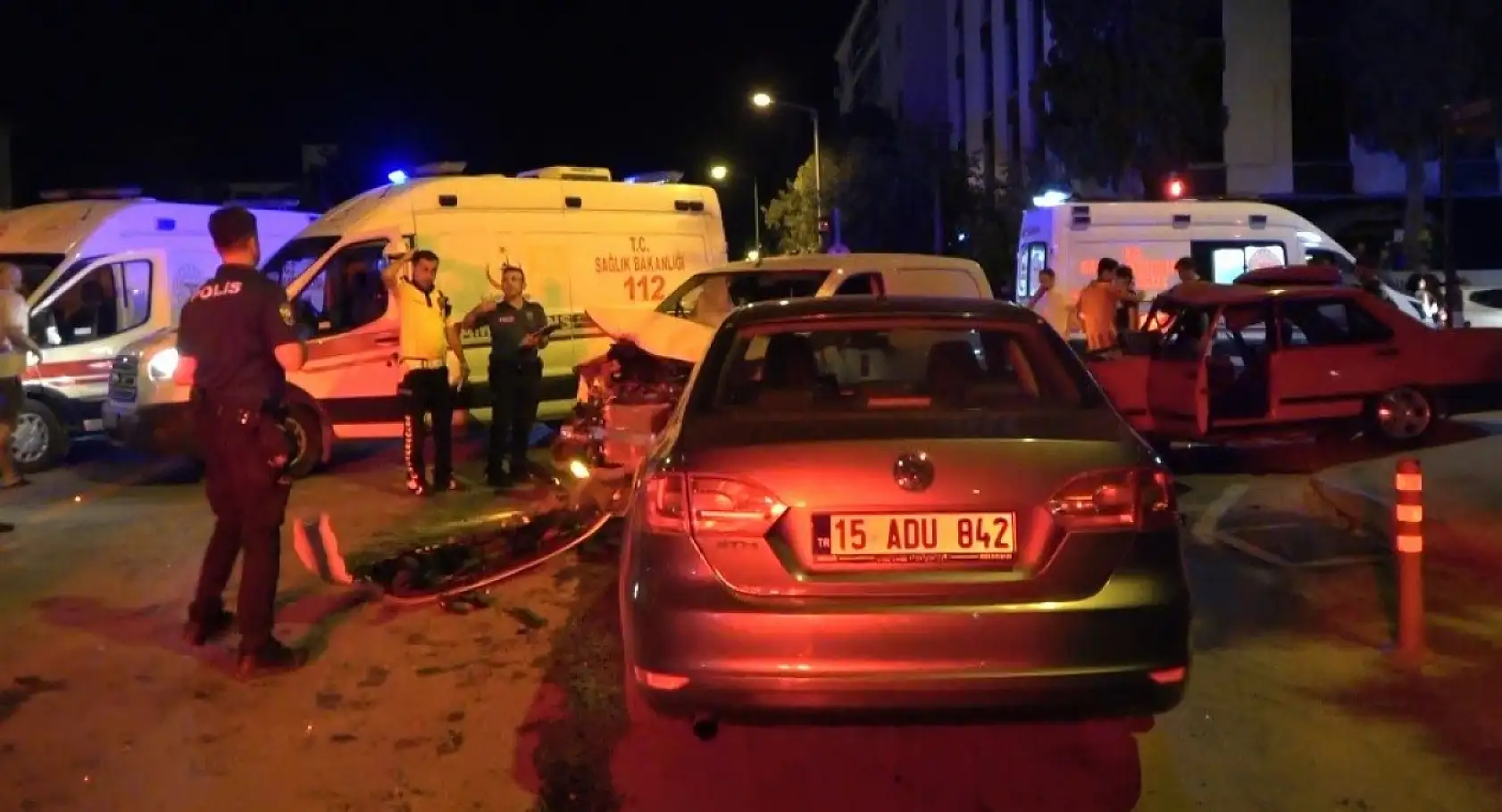 Feci trafik kazası: 1 ölü 4 yaralı