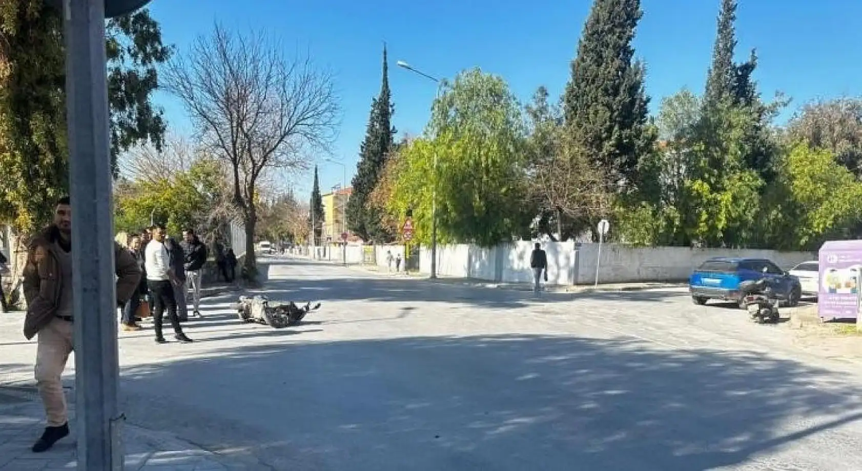 Kazalarda 3 motosiklet sürücüsü yaralandı