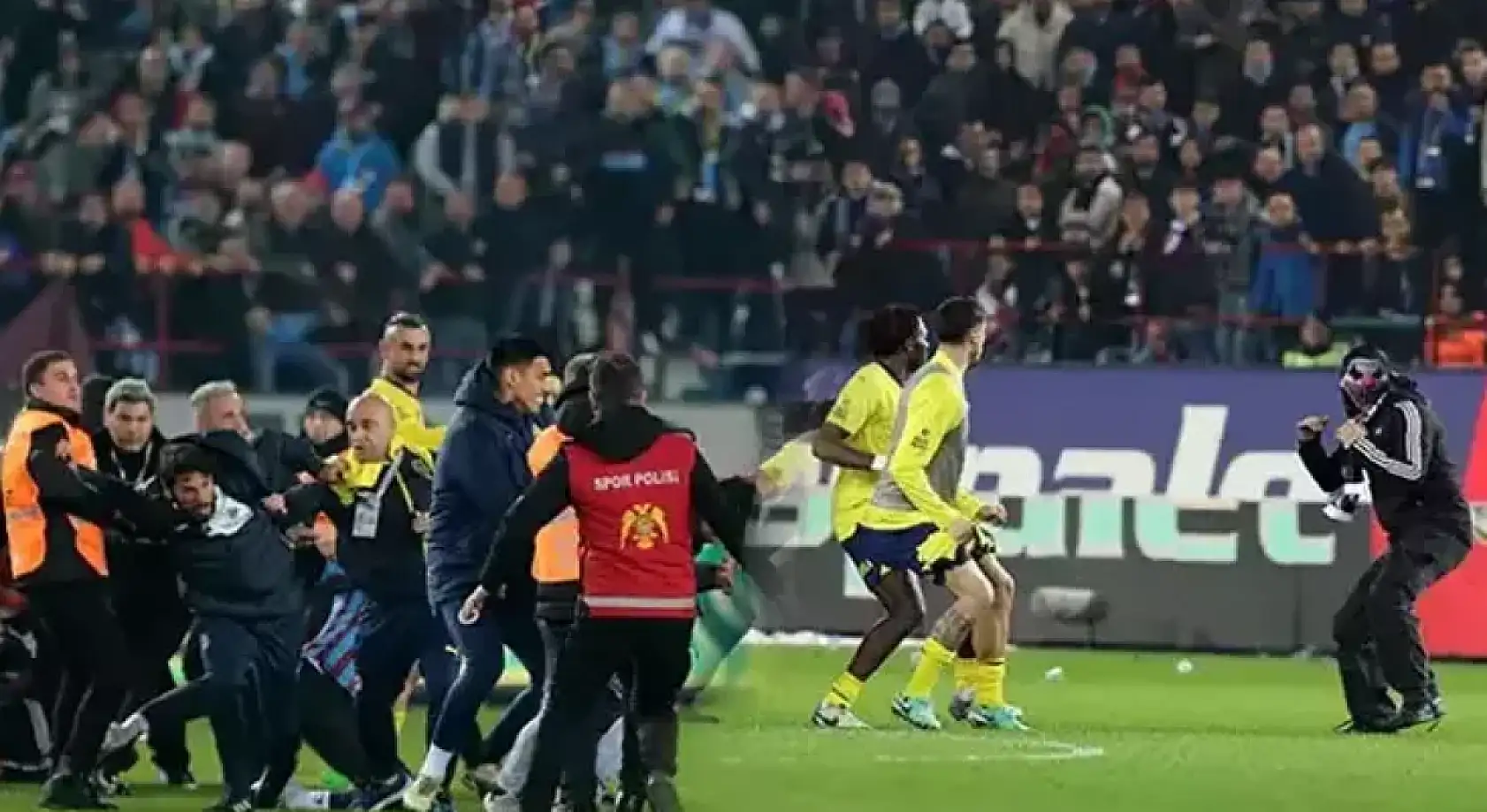 Trabzonspor-Fenerbahçe Maçında Koridorda Neler Yaşandı? Osayi-Samuel Bayılmış!