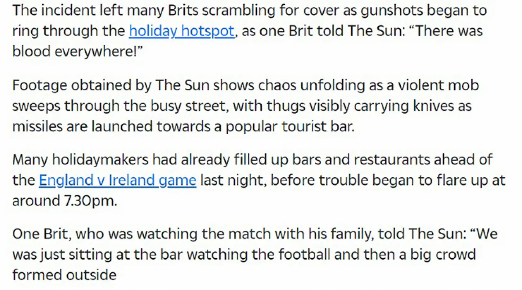 Fethiye'deki Silahlı Kavga İngiliz Basınında Çarpıtıldı…  Turizme Zarar Veriyor!