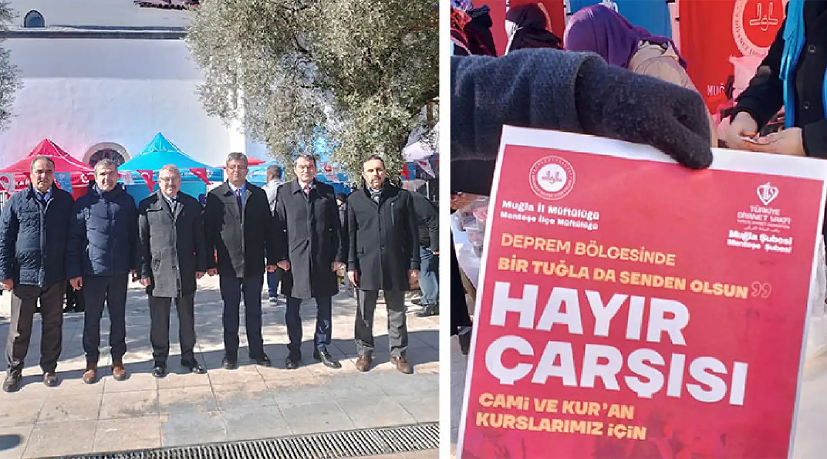 Muğla'da Kahramanmaraş depremlerinin ikinci yılında hayır çarşısı açıldı