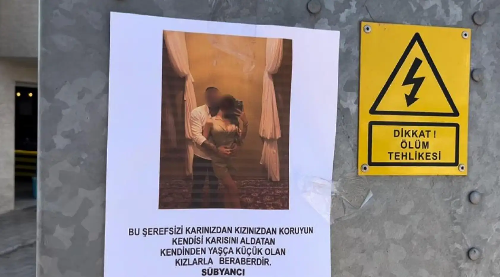 Fotoğrafı gören uzun uzun baktı: 'Kızlarınızı bu adamdan uzak tutun' yazılı afişler ortalığı karıştırdı