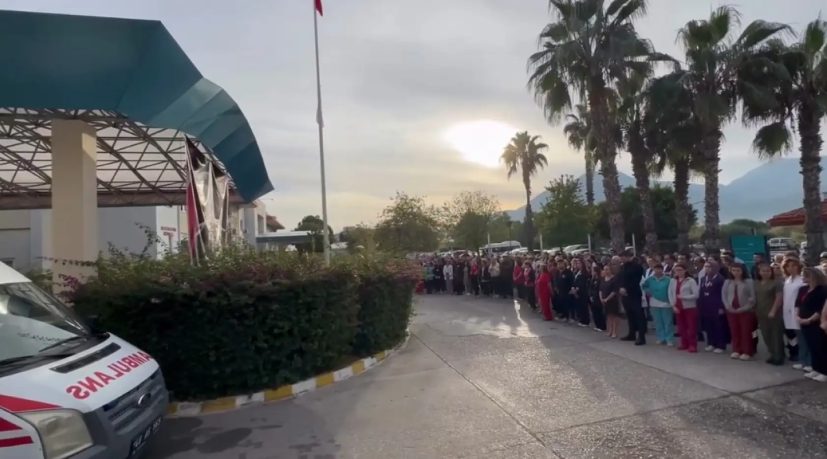 Fethiye Devlet Hastanesi'nde anlamlı anma töreni