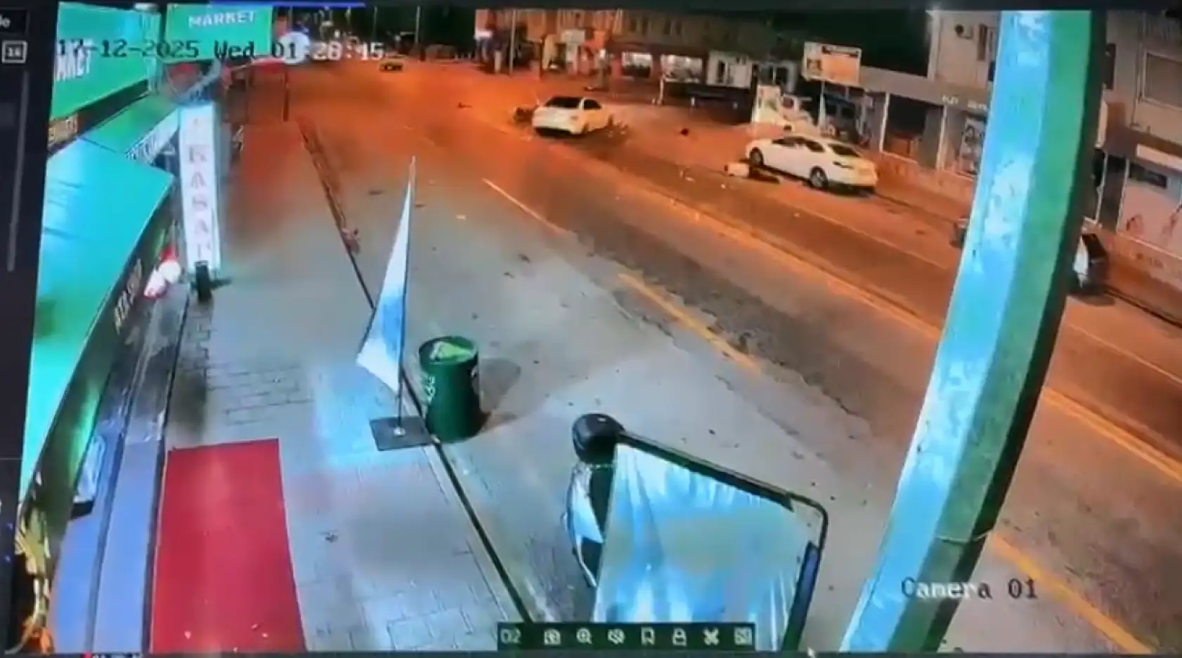 Fethiye'de feci kazada yaralı motosikletlinin kolunda 2 kırık ve bacağına 35 dikiş atıldı