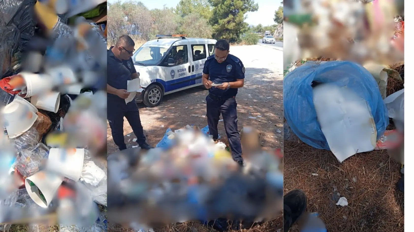 Bodrum Zabıta ekiplerinden çevreyi kirletenlere ceza