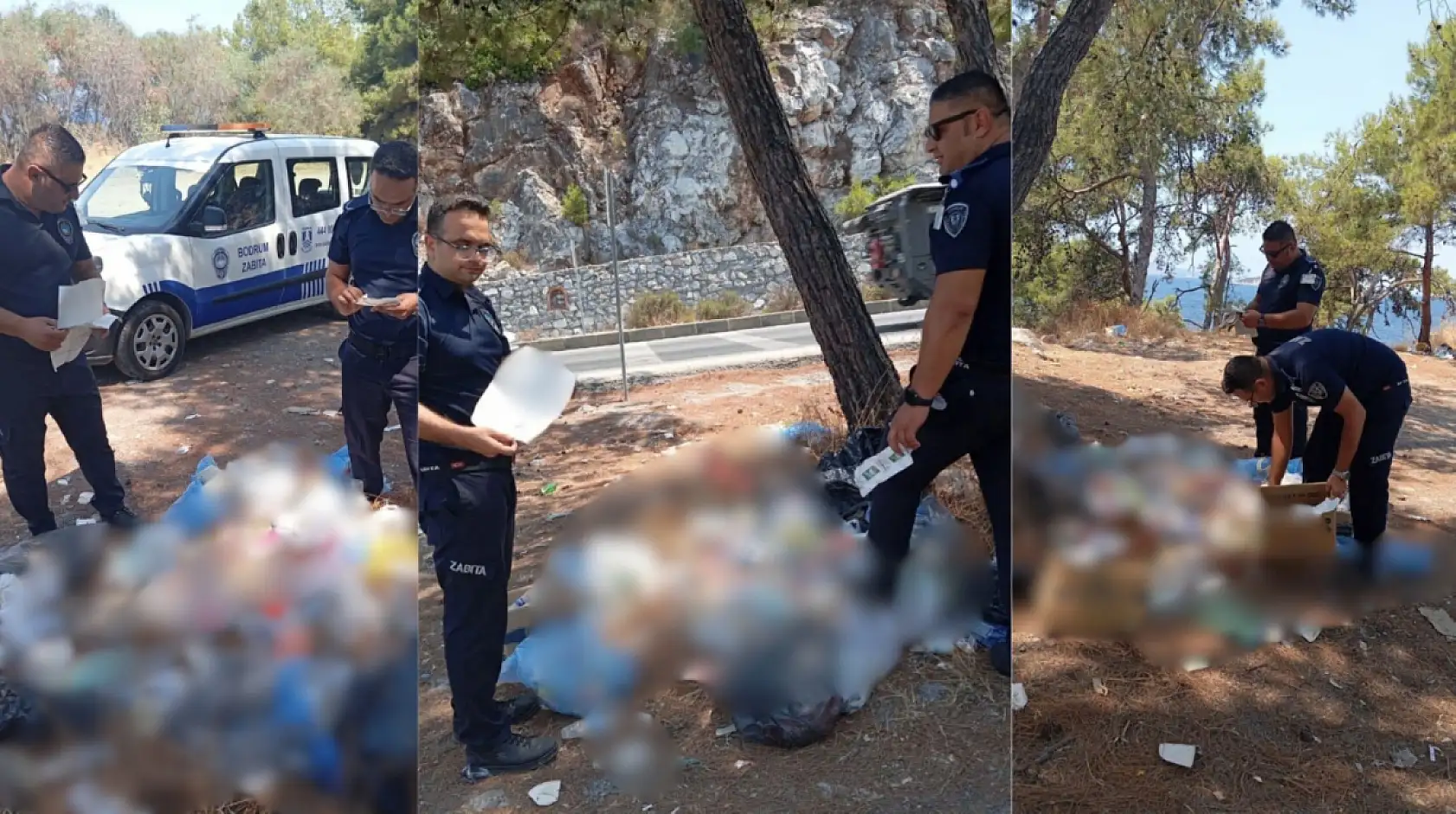 Bodrum Zabıta ekiplerinden çevreyi kirletenlere ceza