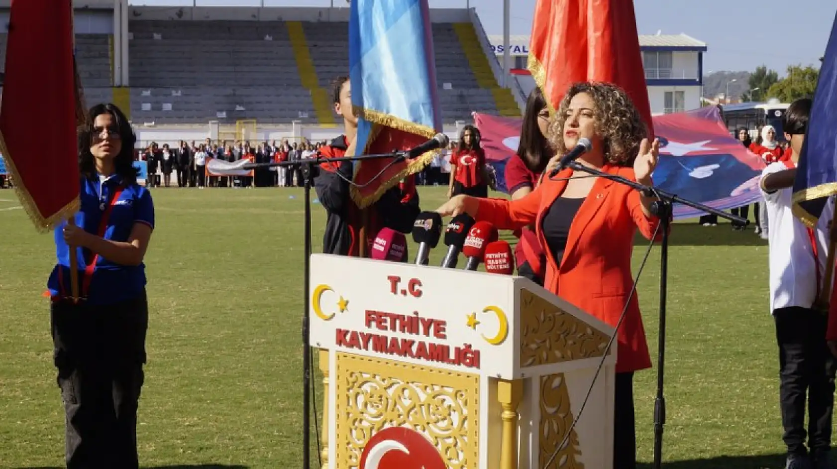 Fethiye'de coşkulu 29 Ekim kutlaması