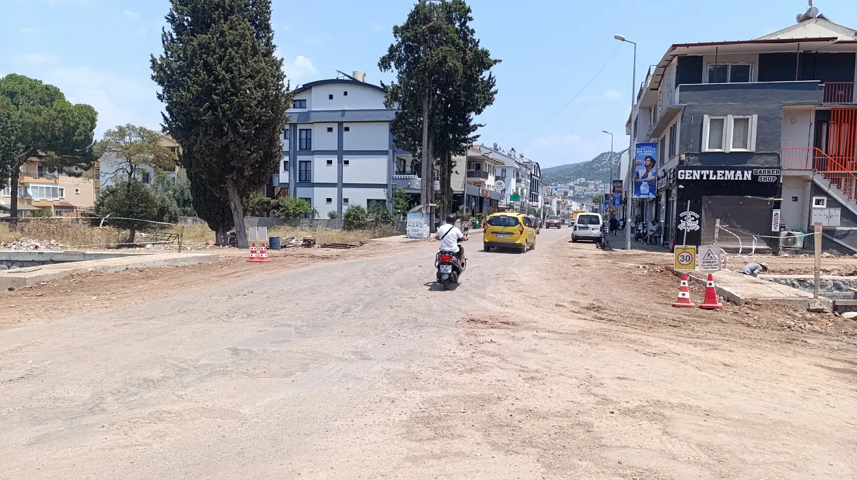 DSİ Çalışmaları Tamamlandı, Fethiye Baha Şıkman Caddesi Trafiğe Açıldı