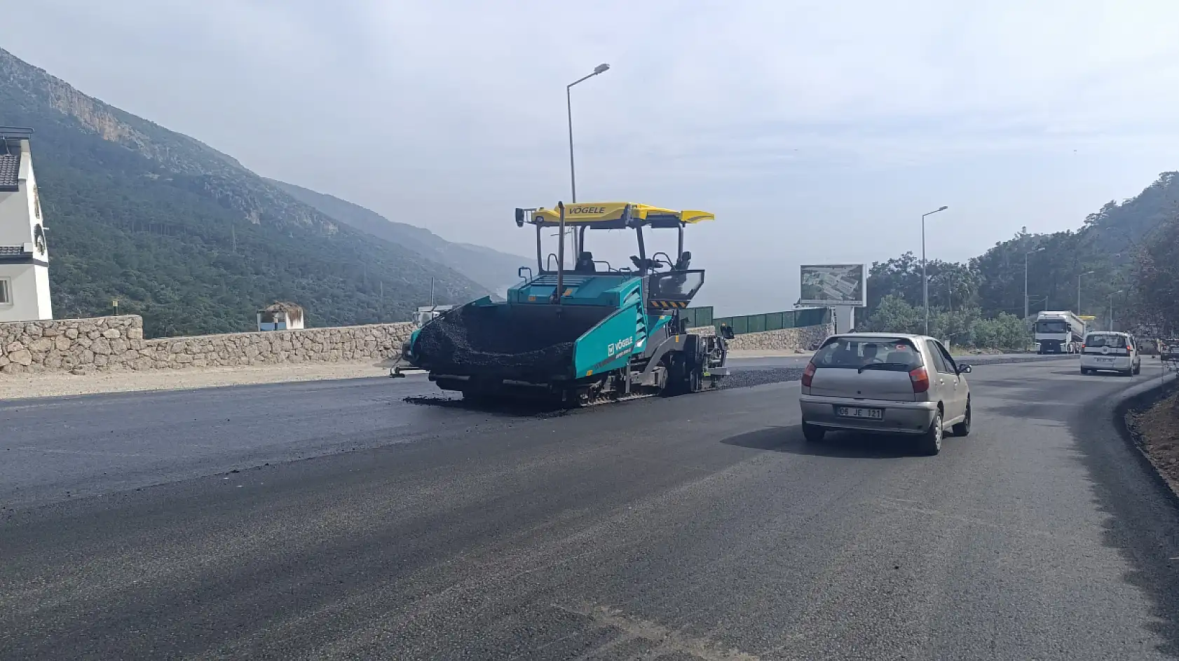 Fethiye Ölüdeniz yol çalışmalarında sona yaklaşıldı