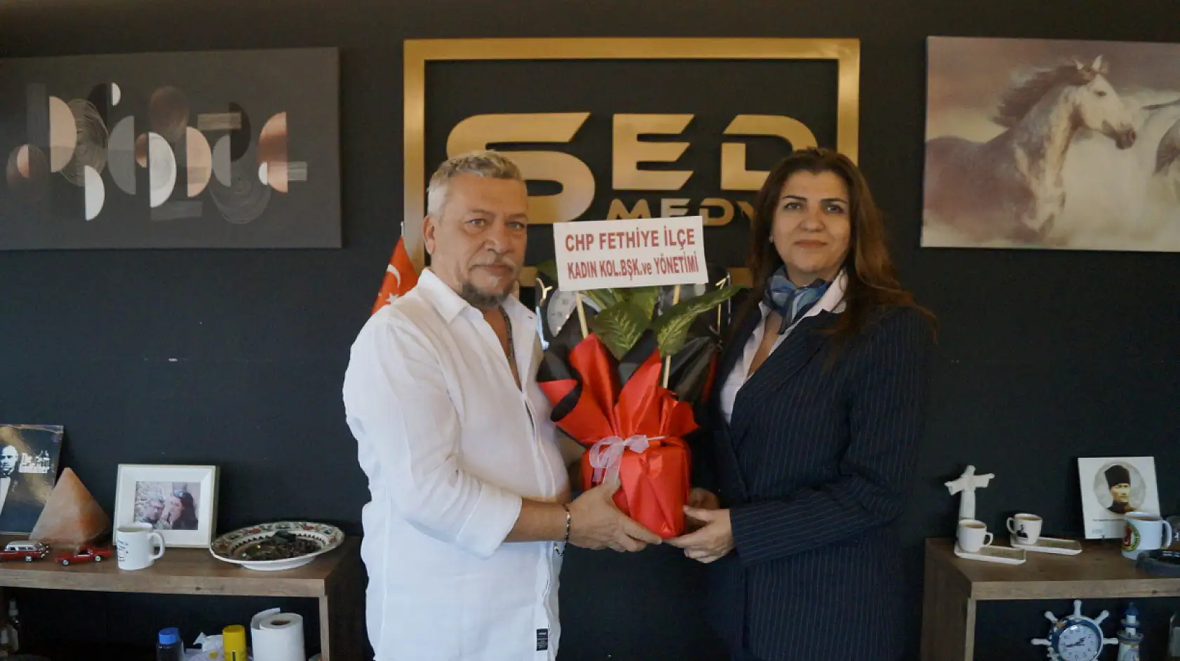 CHP Fethiye Kadın Kolları'ndan SED Medya'ya Ziyaret