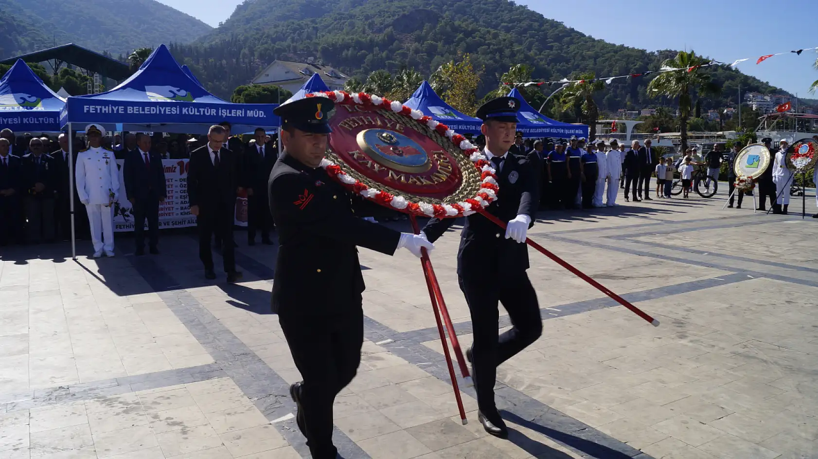 Fethiye'de 29 Ekim Cumhuriyet Bayramı Çelenk Töreni Düzenlendi