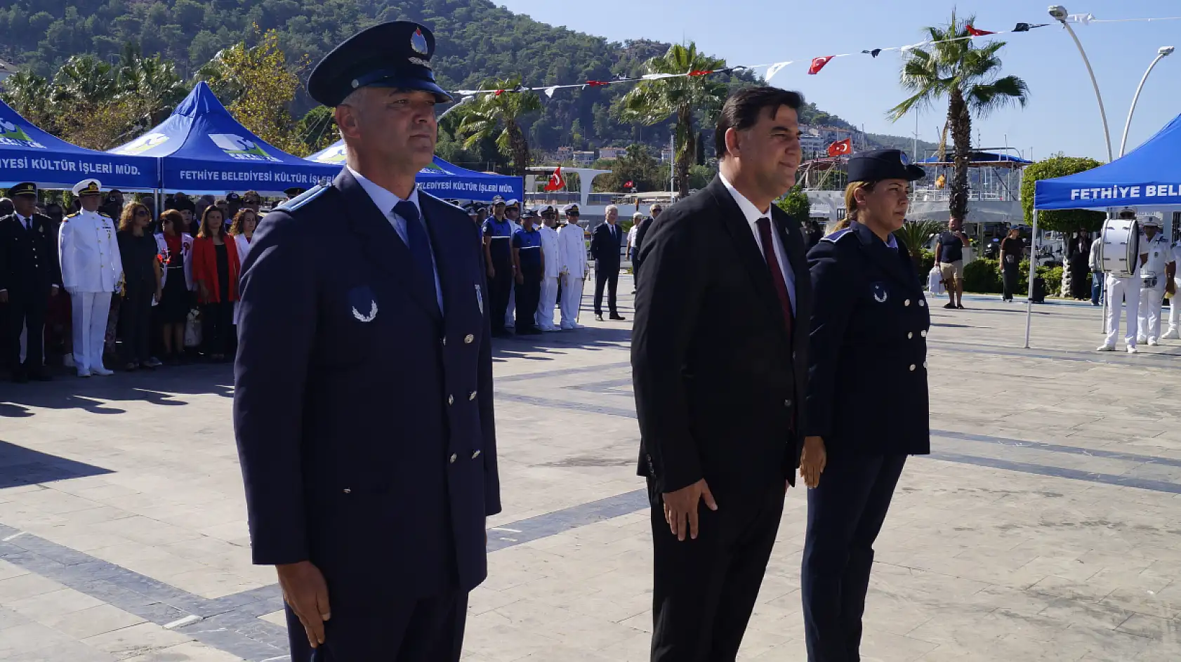 Fethiye'de 29 Ekim Cumhuriyet Bayramı Çelenk Töreni Düzenlendi